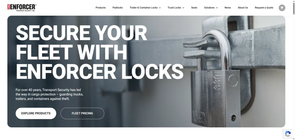Transport Security custom website development case study