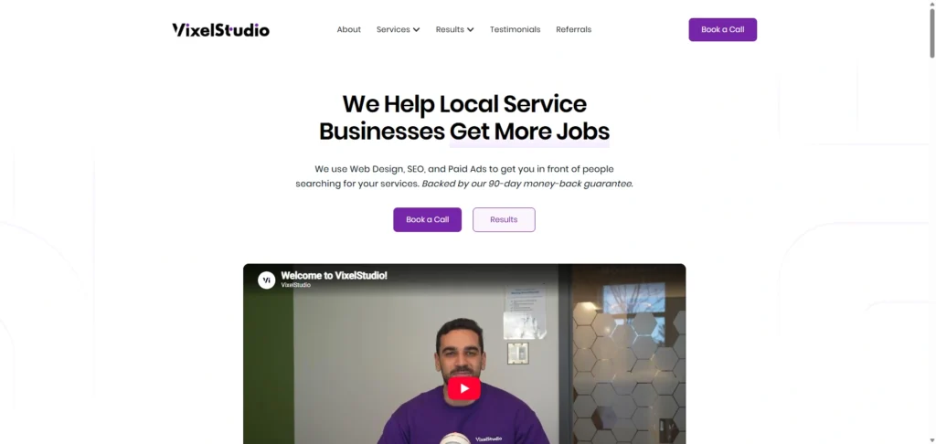 Vixel Studio custom website design case study